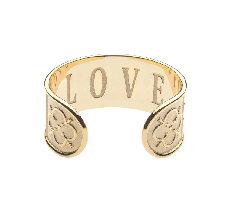 love quatrefoil cuff