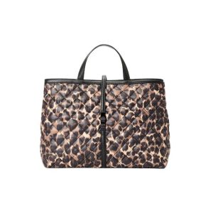 medium astor top handle leopard