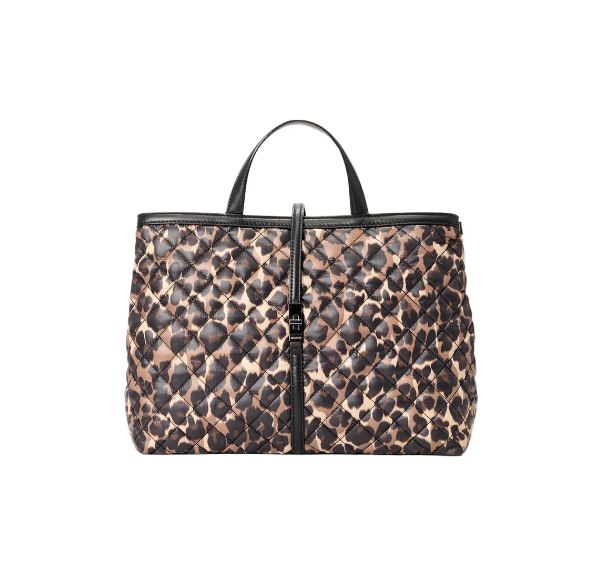 medium astor top handle leopard
