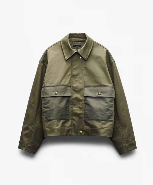 nonie 2 in 1 cotton jacket olive