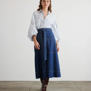 hudley skirt classic indigo blue