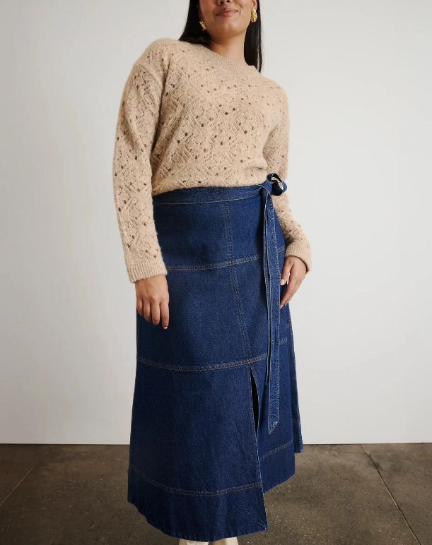 hudley skirt classic indigo blue