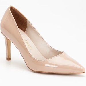 perla beige pointed toe stiletto pump