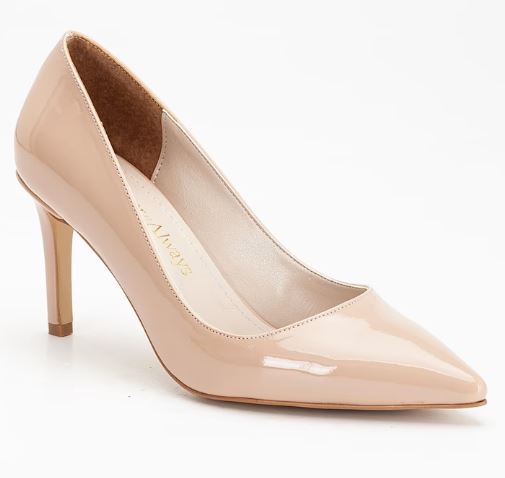 perla beige pointed toe stiletto pump