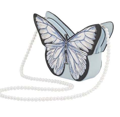blue butterfly bag