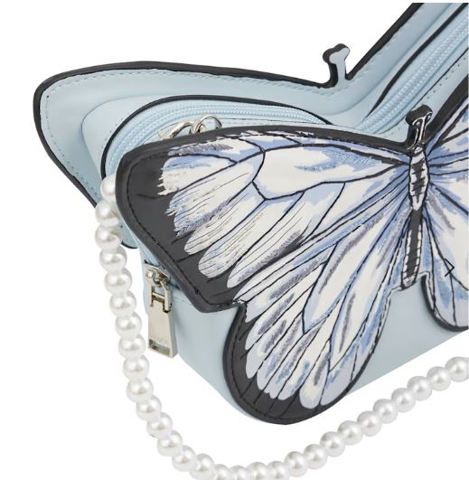 blue butterfly bag