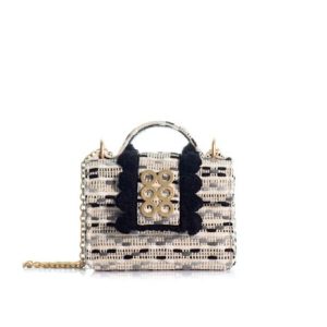 the petite new yorker bag black / white