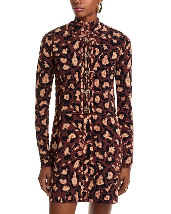 renada cardigan painted animal brown