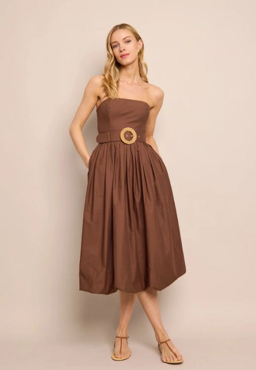 anisha dress truffle