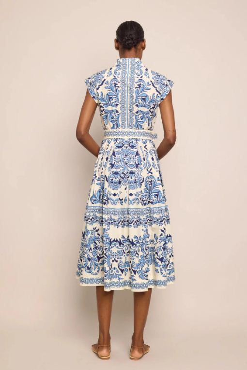 octavia dress saltaire light blue