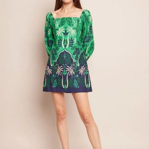 montauk dress sanibel island green