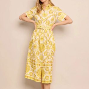 malena dress mystic yellow