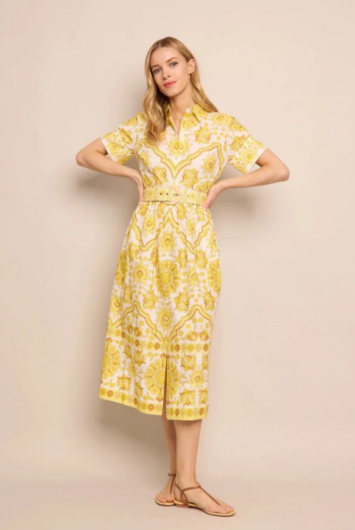 malena dress mystic yellow