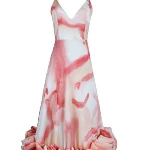 florence dress peach cloud