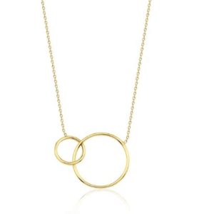 solid gold interlocking necklace