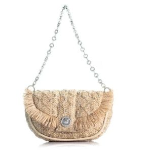 the lilibet bag beige raffia
