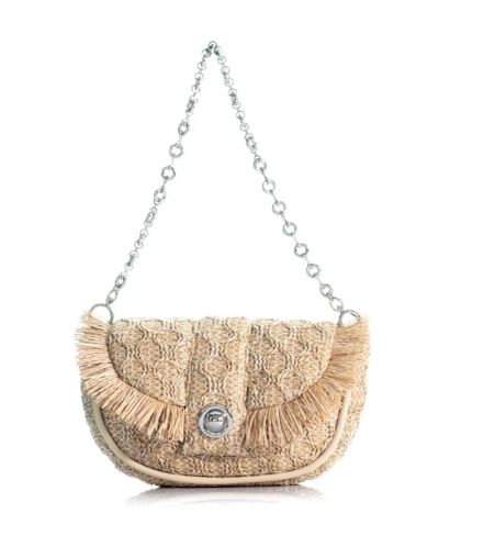 the lilibet bag beige raffia