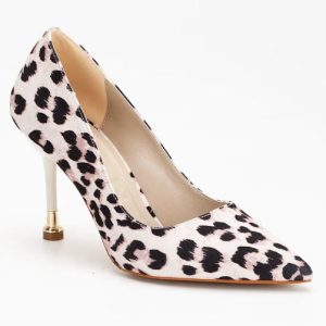 raven zebra suede pointed toe stiletto pump