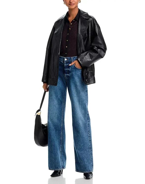 the knit contrast polo dark brown