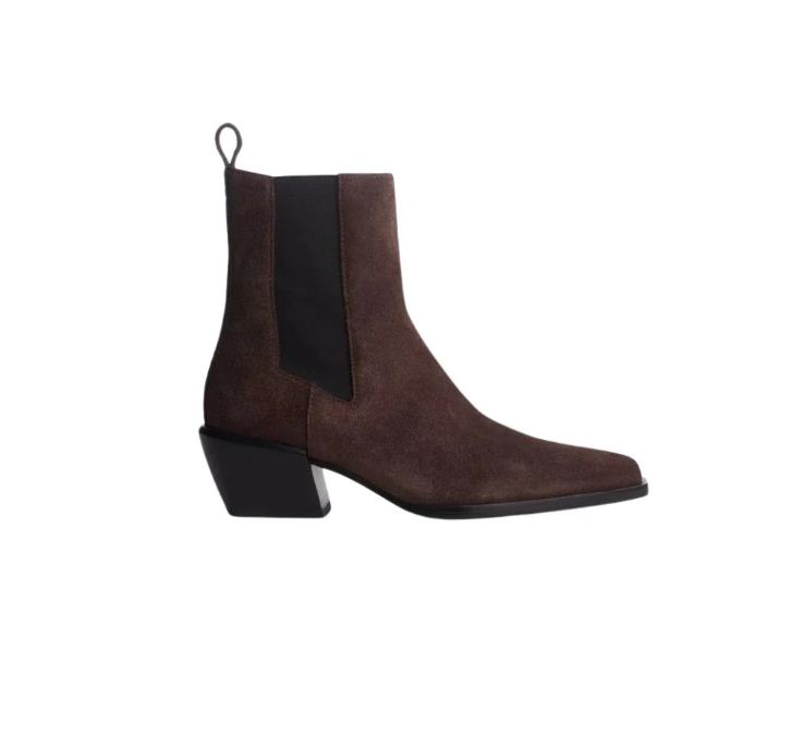 joni italian suede chelsea boot dark espresso