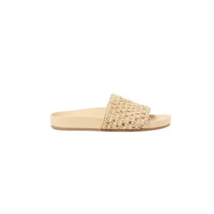 henri natural crochet straw sandal