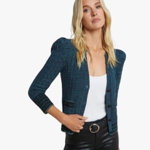 jenny waffle stitch cardi deep teal multi