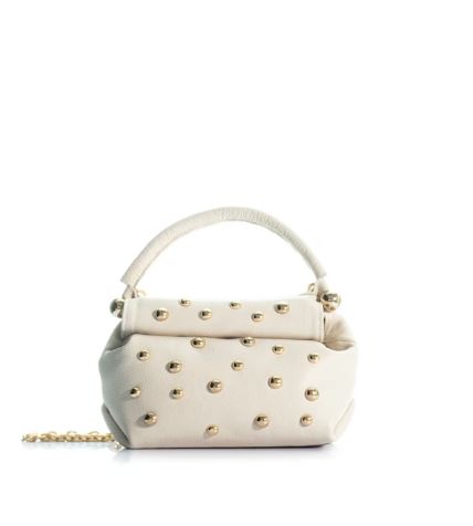 the mini kyoto studs bag white