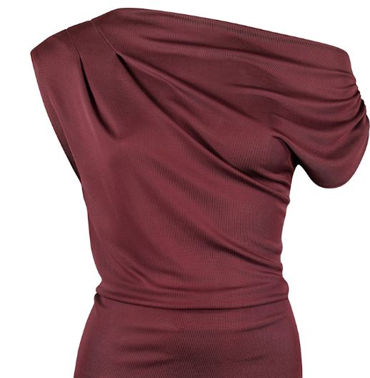 knuckle down claret drop shoulder top