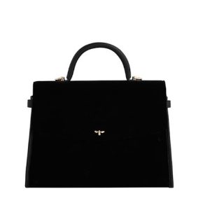 black structured tote medium