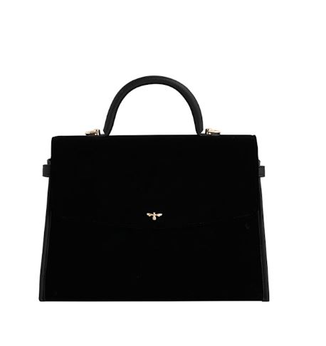 black structured tote medium