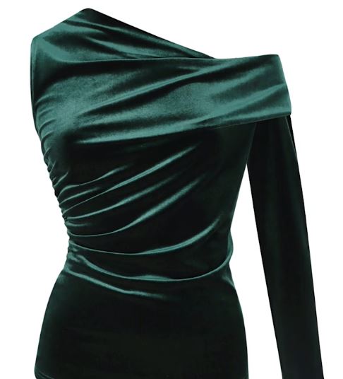 multitude of sins green velvet top