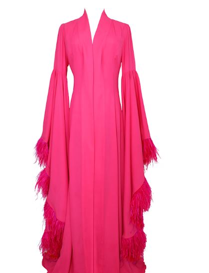 melanie waterfall kimono cypress pink